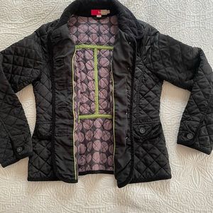 Boden quilted black jacket